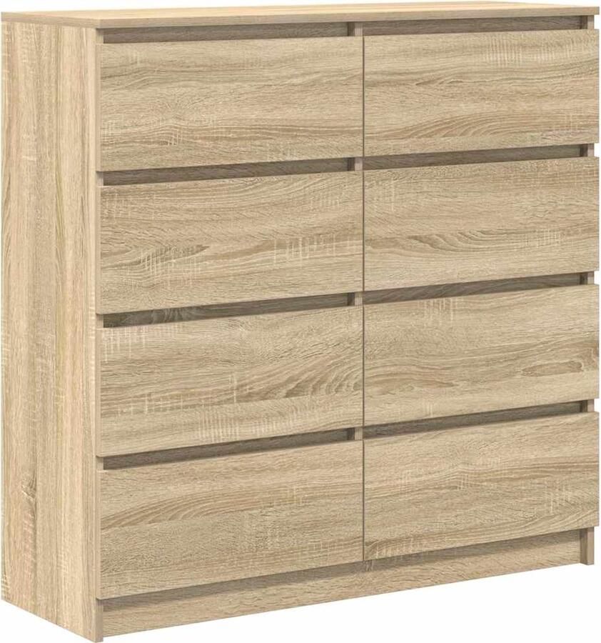 VidaXL Dressoir 100x35x99 cm bewerkt hout sonoma eikenkleurig