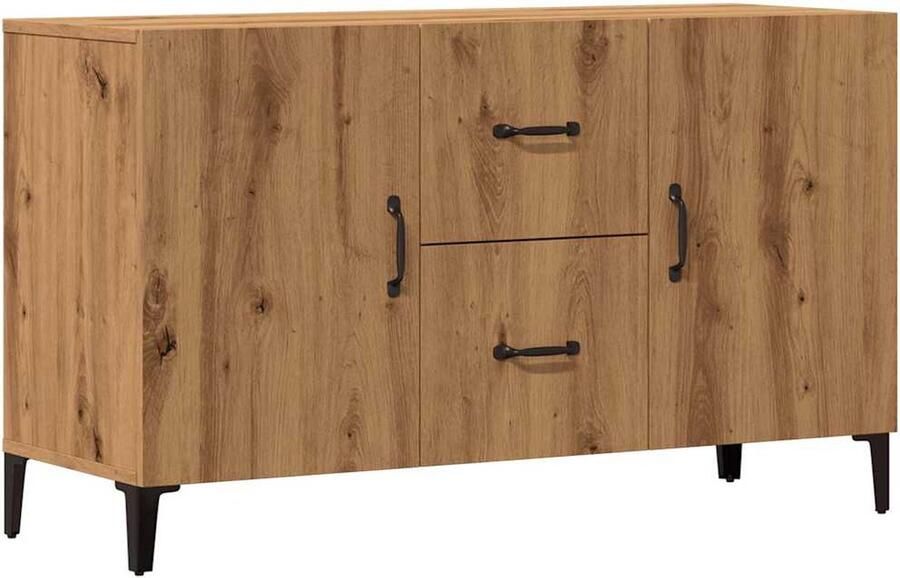 VidaXL Dressoir 100x36x60 cm bewerkt hout artisanaal eikenkleurig