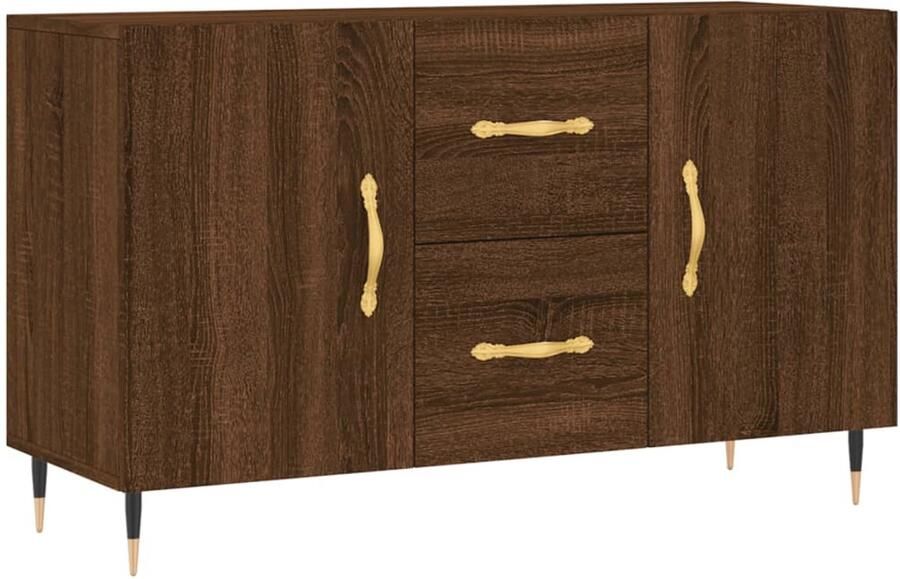 VidaXL Dressoir 100x36x60 cm Bruin Eikenkleur Dressoir Houten Dressoir Bruine Eiken Dressoir Vintage Dressoir Modern Dressoir