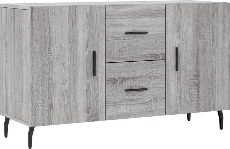 VidaXL Dressoir 100x36x60 cm Grijs Sonoma Eiken Dressoir Buffetkast Houten Kast Grijze Kast Salontafel - Foto 3