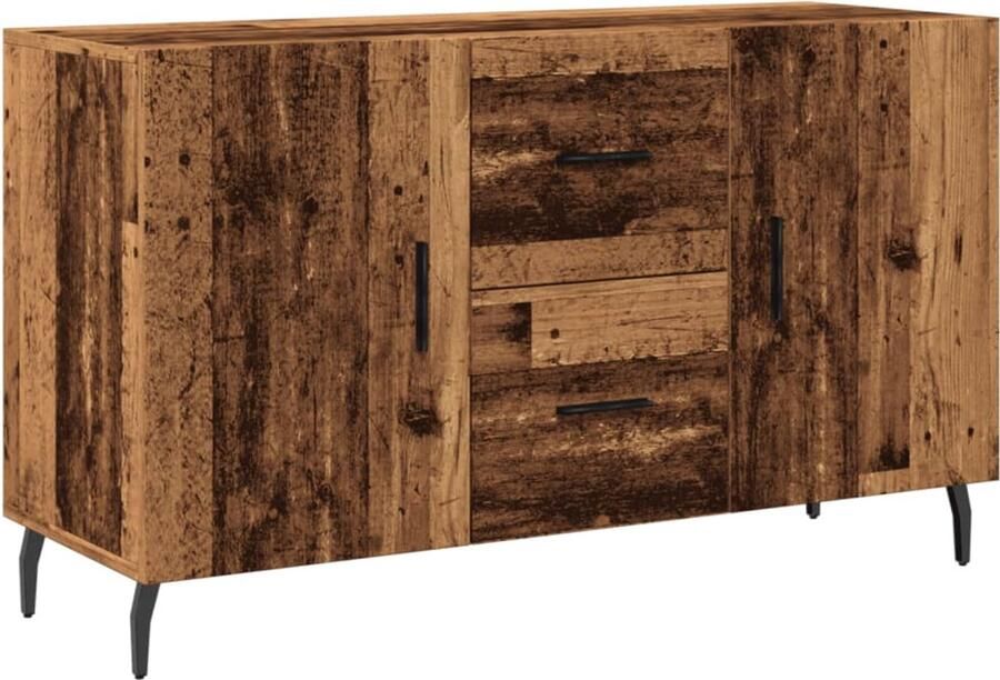 VidaXL Dressoir 100x36x60 cm Bewerkt Hout Oud Houtkleurig Dressoir Houten Dressoir Vintage Dressoir Opslag Dresser Salontafel