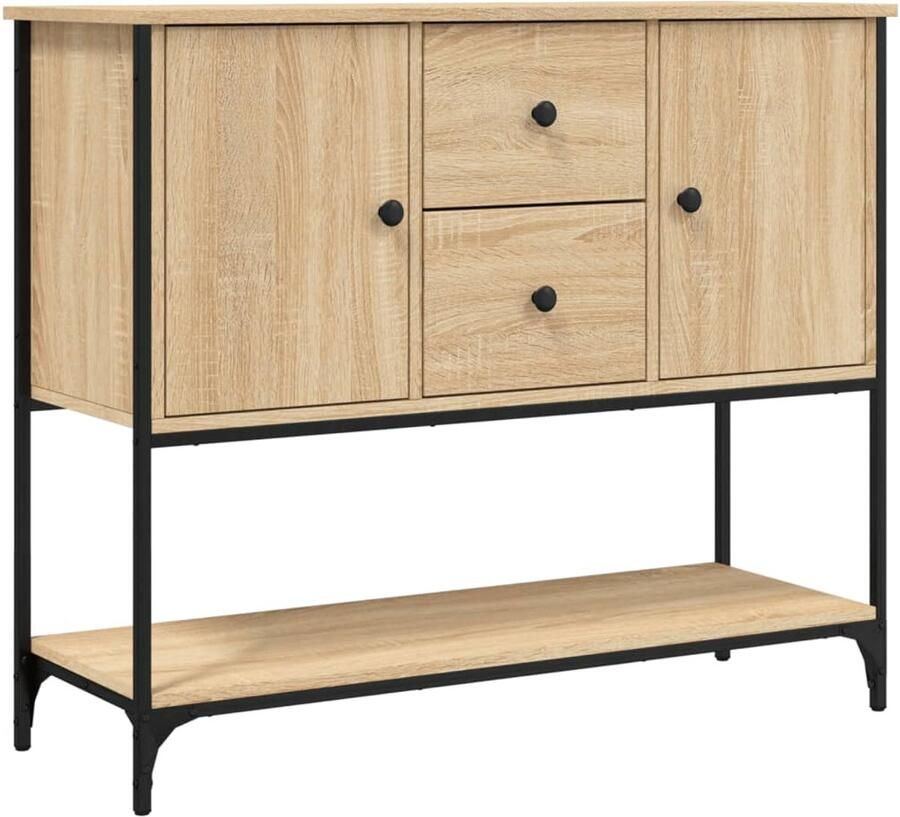 VidaXL Dressoir 100x36x85 cm Sonoma eiken Dressoir Vintage Dressoir Houten Dressoir Salontafel Opbergkast