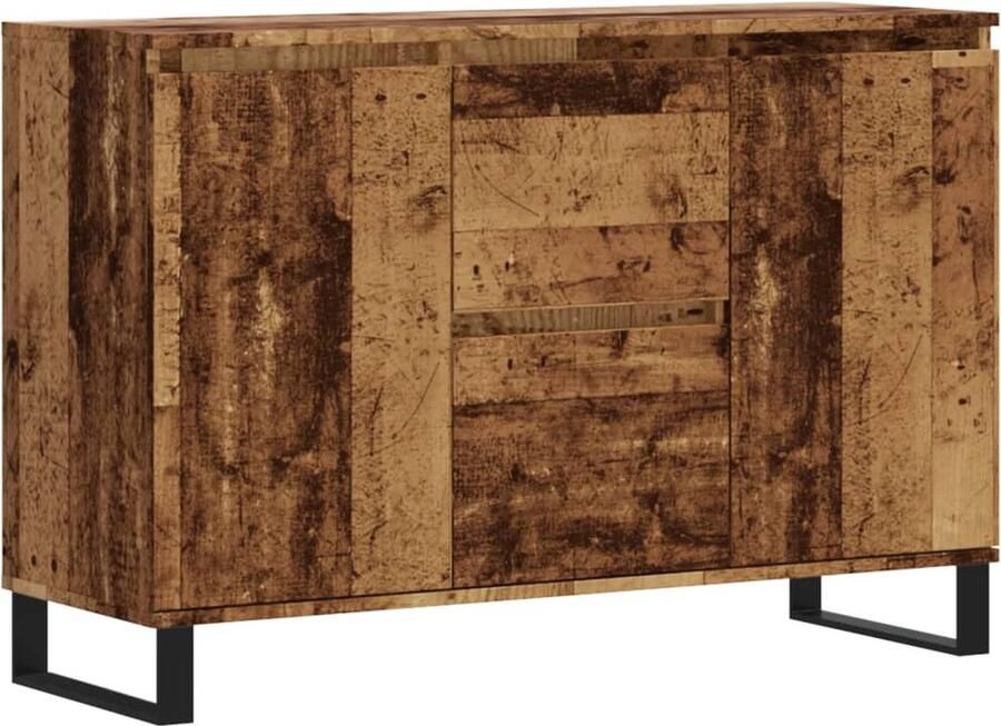 VidaXL Dressoir 101 5x35x70 cm bewerkt hout oud houtkleurig