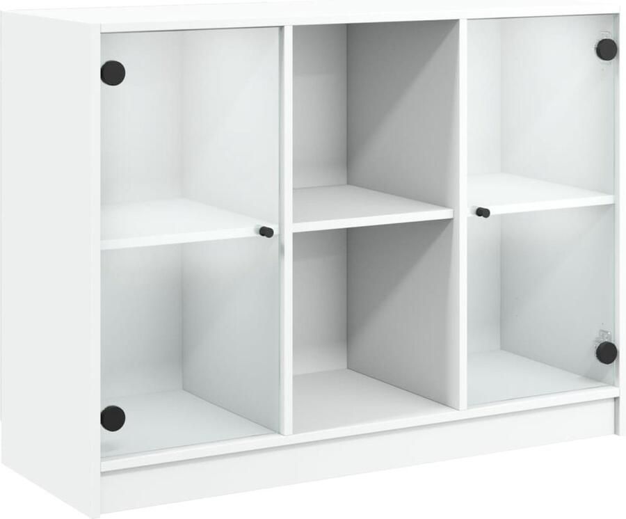 VidaXL -Dressoir-101 5x37x75 5-cm-bewerkt-hout-wit