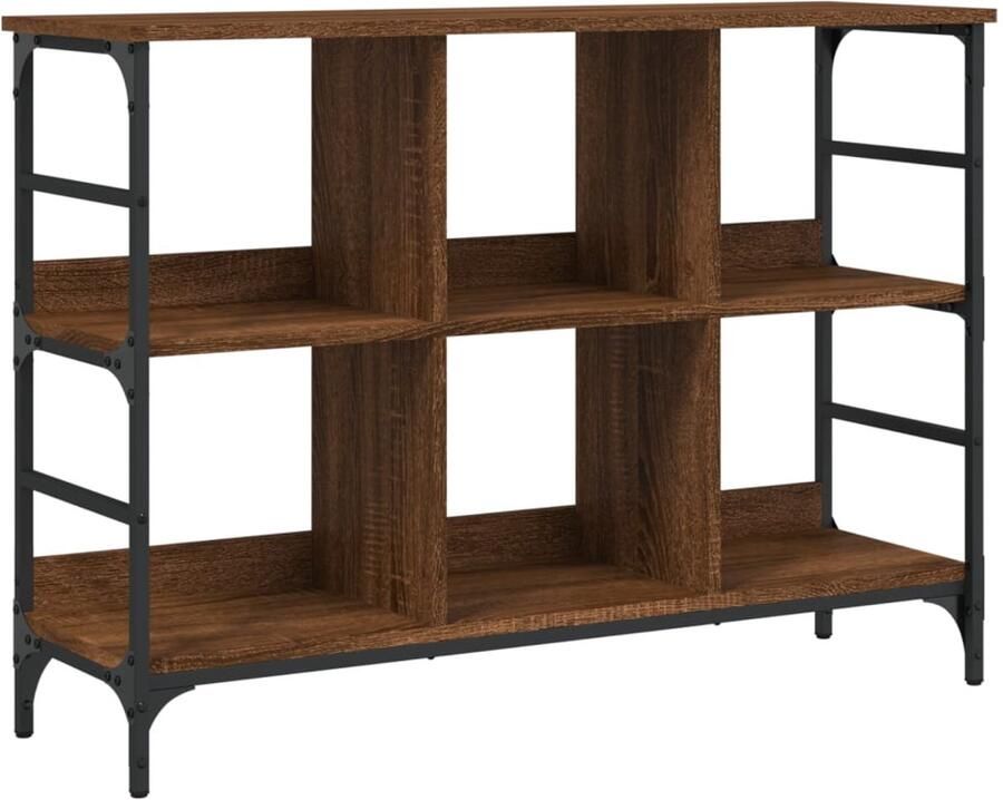 VidaXL Dressoir 102x32x73 5 cm Bruin Eikenkleur Dressoir Opbergkast Houten Kast Vintage Meubels Salontafel