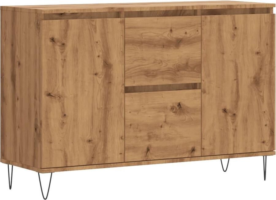 VidaXL Dressoir 101 5x35x70 cm bewerkt hout artisanaal eikenkleurig - Foto 2