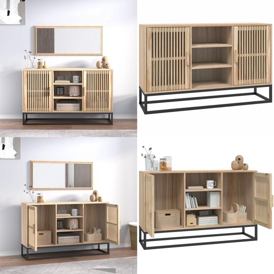 VidaXL Dressoir 105x30x65 cm bewerkt hout Dressoir Dressoirs Kast Wandkast