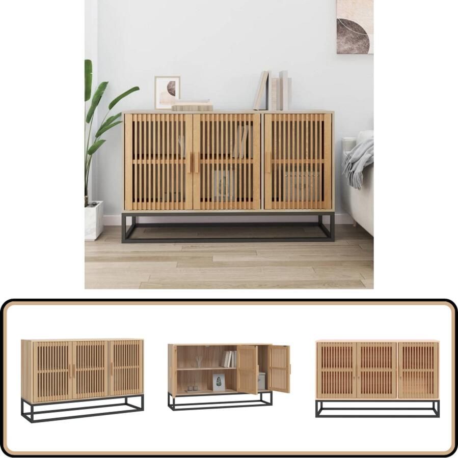 VidaXL Dressoir 105x30x65 cm Bewerkt Hout Klassieke Dressoir Dressoirs Vintage Dressoir Tv-meubel Opbergkast