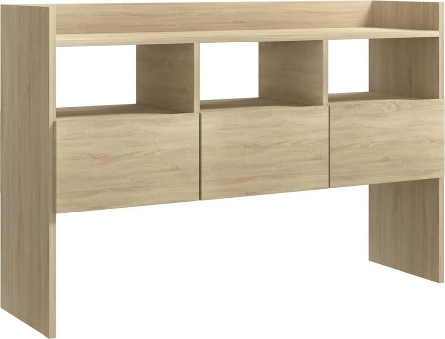 VidaXL Dressoir 105x30x70 cm Sonoma Eiken Dressoir Salontafel Tv-meubel Houten Meubels Landelijk Interieur