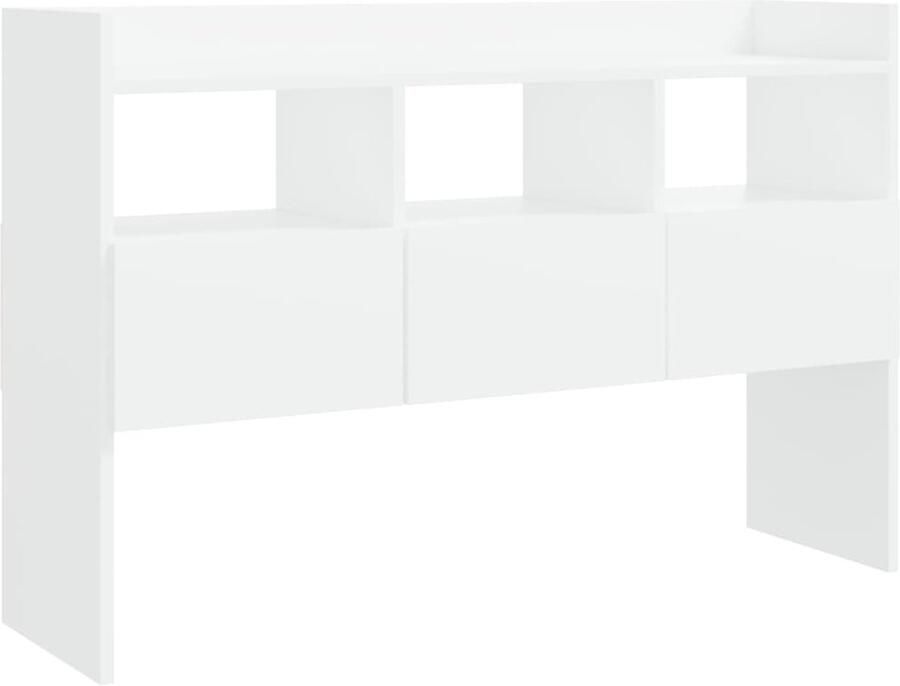 VidaXL Dressoir Wit 105x30x70 cm Bewerkt hout Dressoir Meubels Salontafel Tv Tafel Houten Dressoir - Foto 2