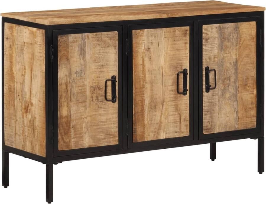 VidaXL Dressoir 105x35x70 cm massief ruw mangohout