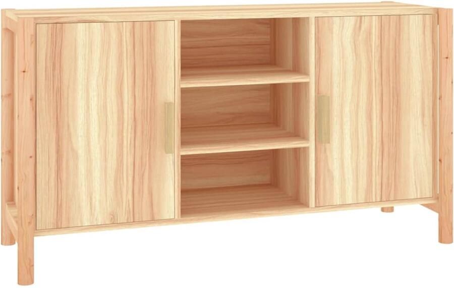 The Living Store Dressoir 107x38x60 cm bewerkt hout Dressoir Klassiek Meubel Houtsoort Vintage Stijl Opbergmeubel - Foto 2
