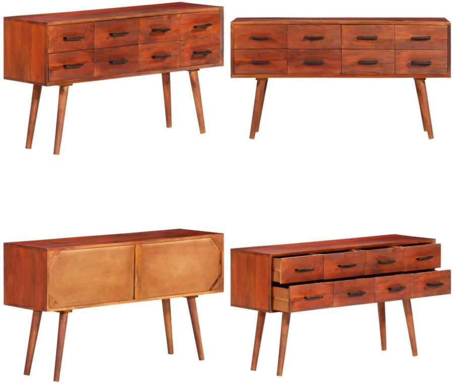 VidaXL Dressoir 110x30x59 cm massief mangohout Dressoir Dressoirs Bijzetkast Consolekast
