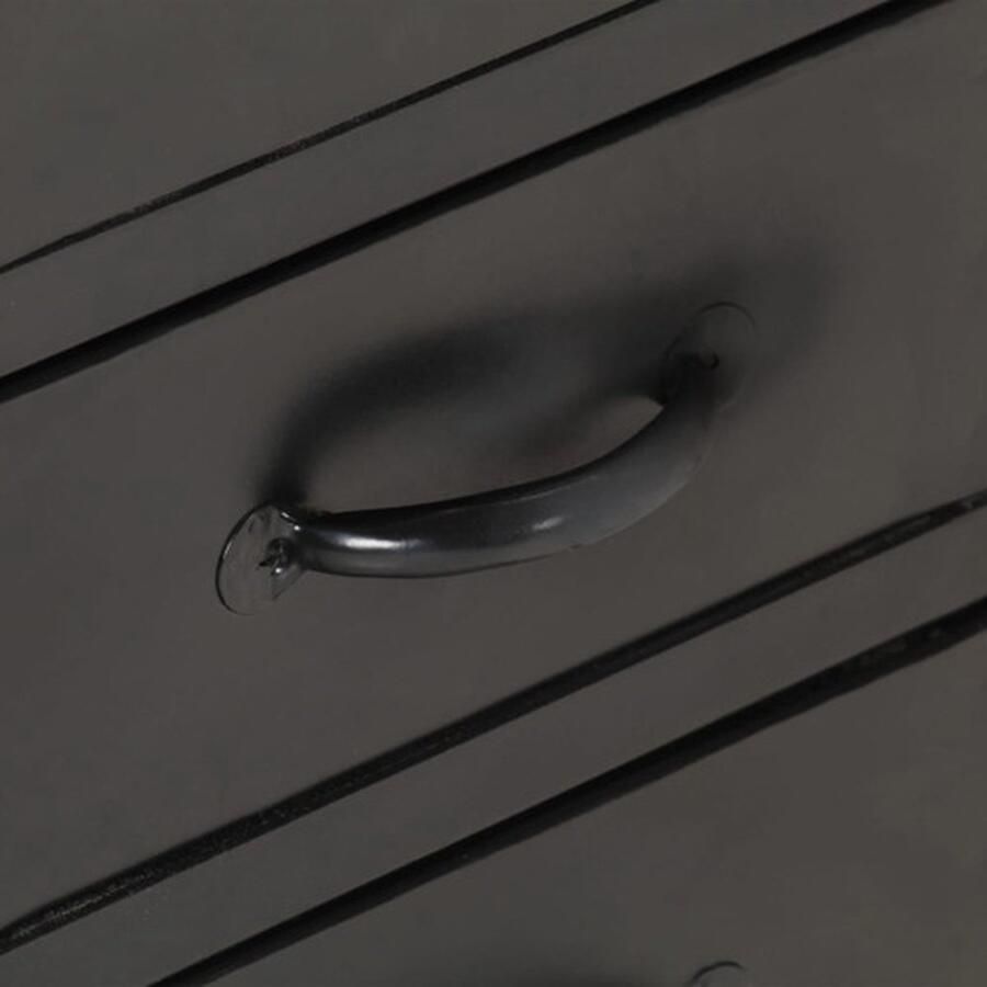 VidaXL -Dressoir-110x30x65-cm-massief-ruw-mangohout-en-staal - Foto 2