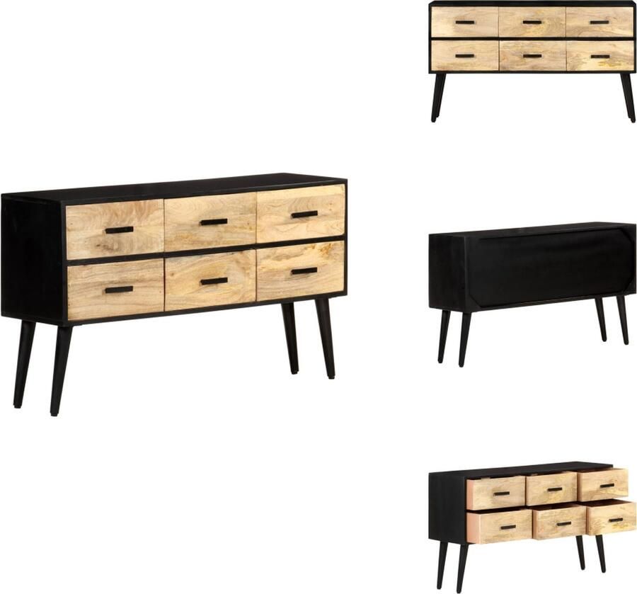 VidaXL -Dressoir-110x33x64-cm-massief-mangohout