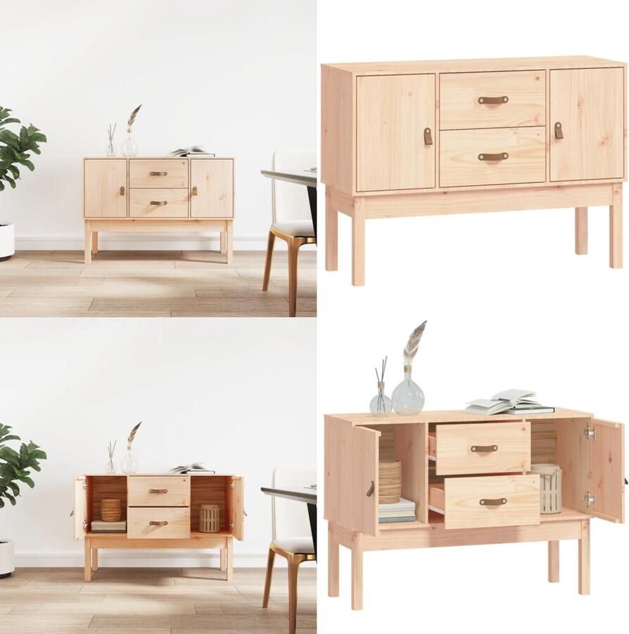 VidaXL Dressoir 110x40x78 cm massief grenenhout Dressoir Dressoirs Kast Kasten