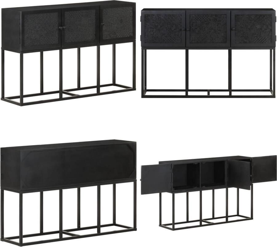 VidaXL -Dressoir-115x30x76-cm-massief-mangohout - Foto 2