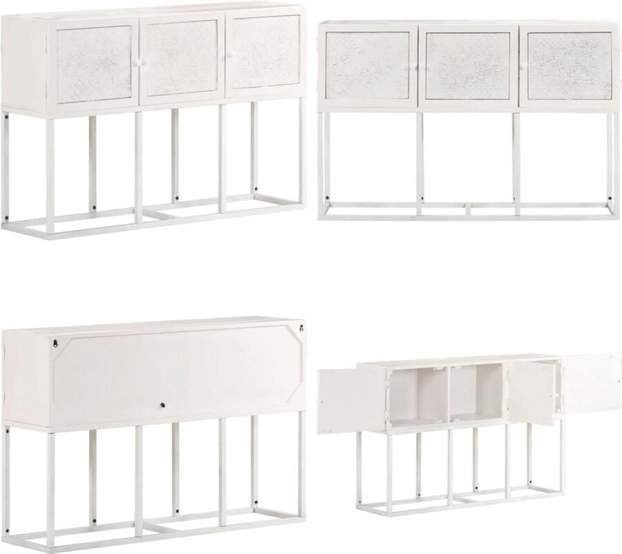 VidaXL Dressoir 115x30x76 cm massief mangohout Dressoir Dressoirs Kast Kasten