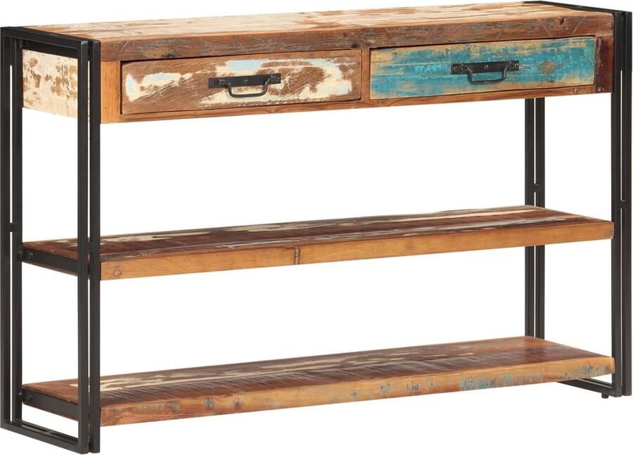 VidaXL Dressoir 120x30x75 cm massief gerecycled hout