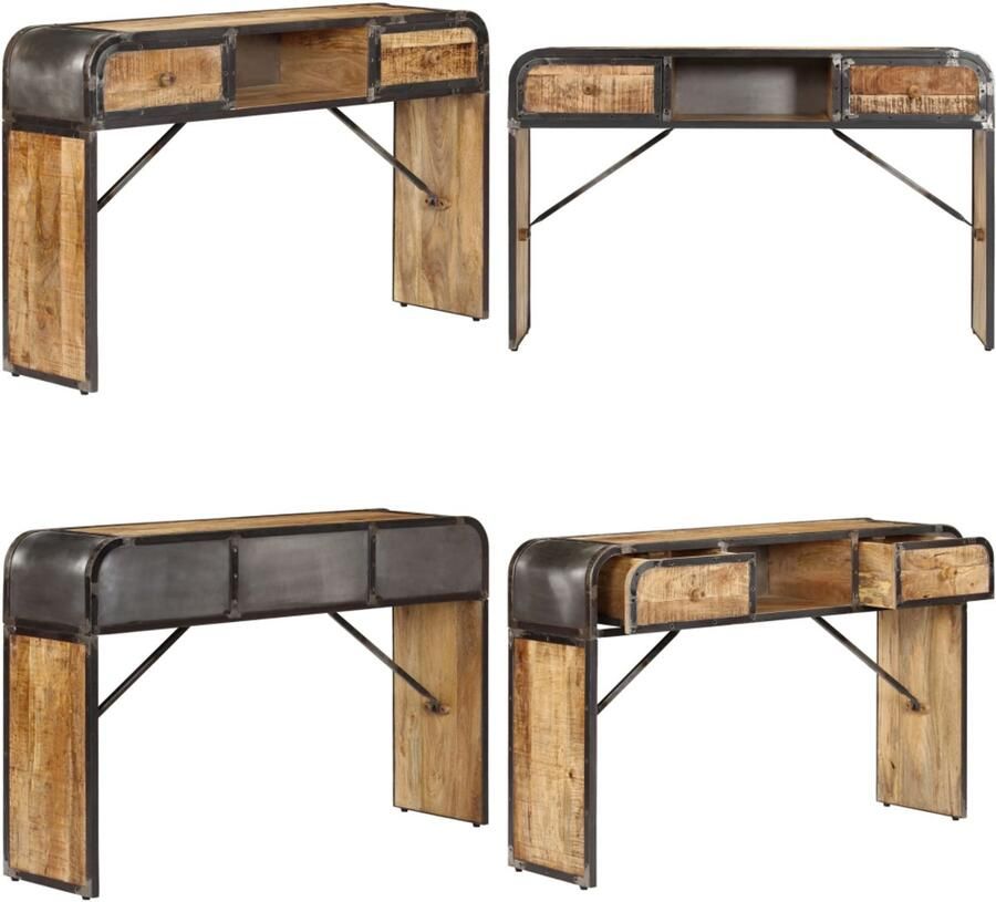 VidaXL Dressoir 120x30x75 cm massief mangohout Dressoir Dressoirs Opbergkast Wandkast