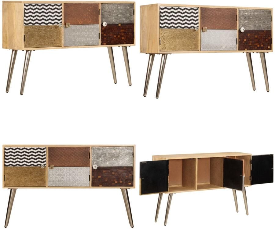 VidaXL Dressoir 120x30x75 cm massief mangohout Dressoir Dressoirs Tv-standaard Tv-standaarden