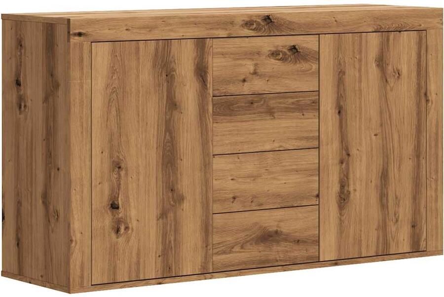 VidaXL Dressoir 120x36x69 cm bewerkt hout artisanaal eikenkleurig