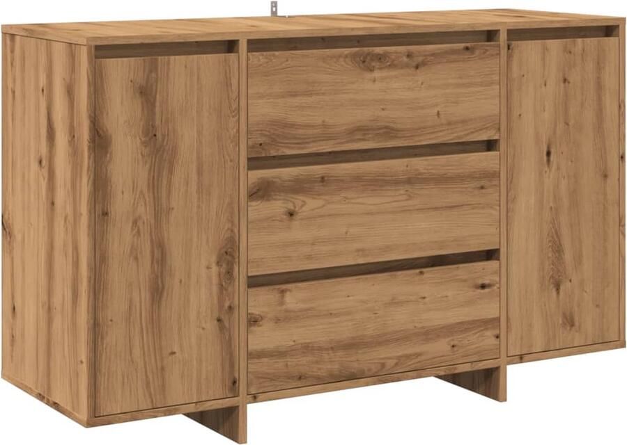 VidaXL Dressoir 120x41x75 cm bewerkt hout artisanaal eikenkleur