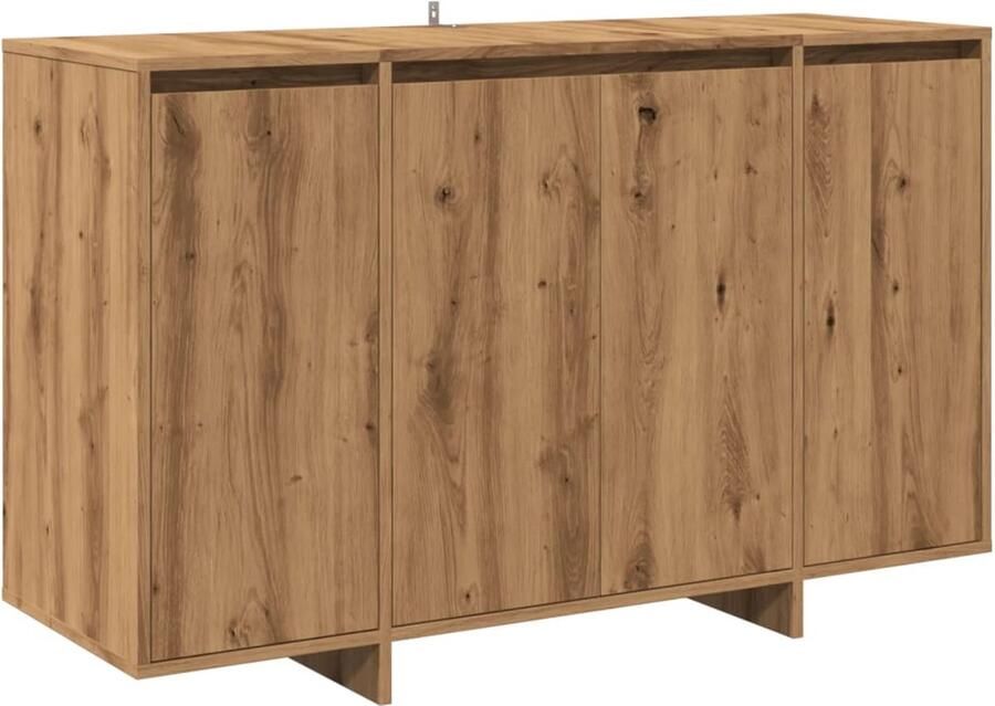 VidaXL Dressoir 120x41x75 cm Artisanaal Eiken Dressoir Salontafel Houten Kast Opbergmeubel Living Room Furniture