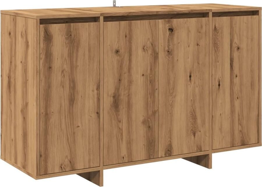 VidaXL Dressoir 120x41x75 cm bewerkt hout artisanaal eikenkleurig