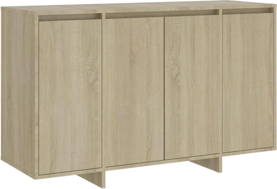 VidaXL Dressoir 120x41x75 cm Sonoma eiken Dressoir Bijzettafel Salontafel Opbergkast Buffetkast