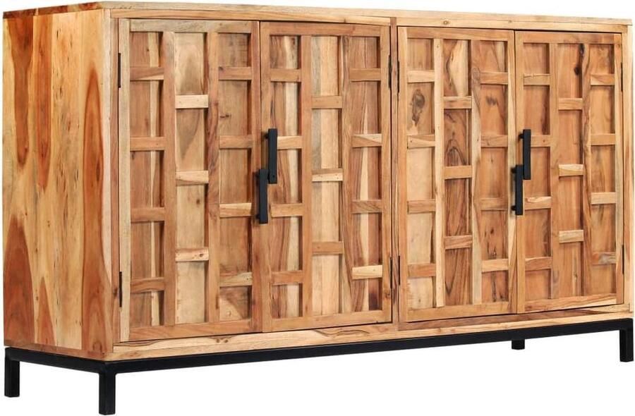 VidaXL -Dressoir-145x40x80-cm-massief-sheeshamhout - Foto 2