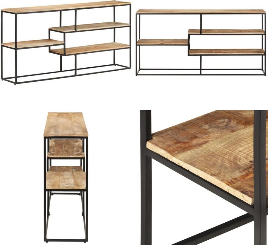 VidaXL Dressoir 150x30x75 cm ruw mangohout Dressoir Dressoirs Kast Kasten