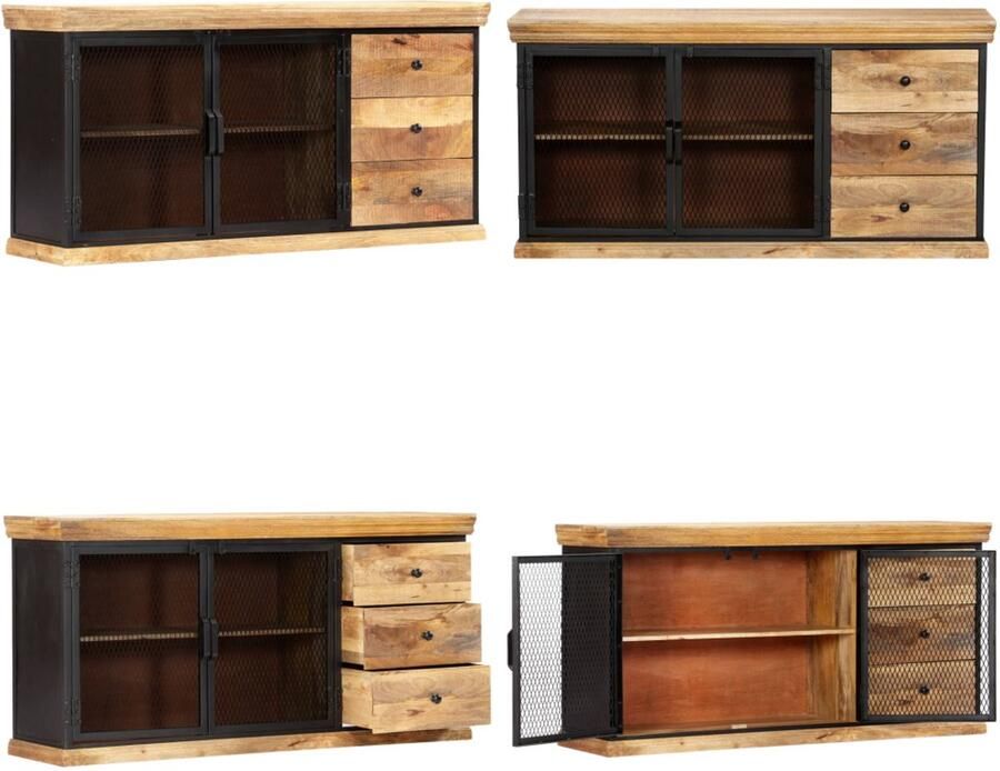 VidaXL Dressoir 150x40x75 cm massief mangohout Dressoir Dressoirs Kast Dressoirkast