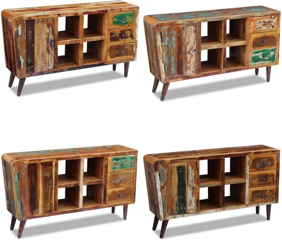 VidaXL Dressoir 150x40x86 cm massief gerecycled hout Dressoir Dressoirs Hoge Kast Hoge Kasten