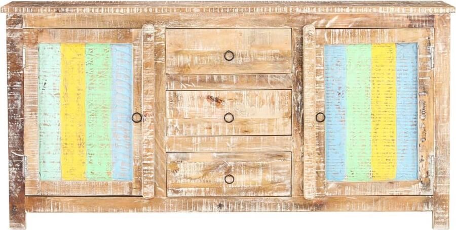 The Living Store Dressoir 151x40x75 cm ruw acaciahout Dressoir Bijzettafel Salontafel Houten Dressoir Acacia Houtsoort - Foto 2