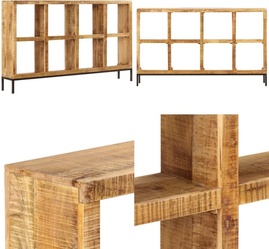 VidaXL Dressoir 160x25x95 cm massief mangohout Dressoir Dressoirs Bijzetkast Hifi-kast