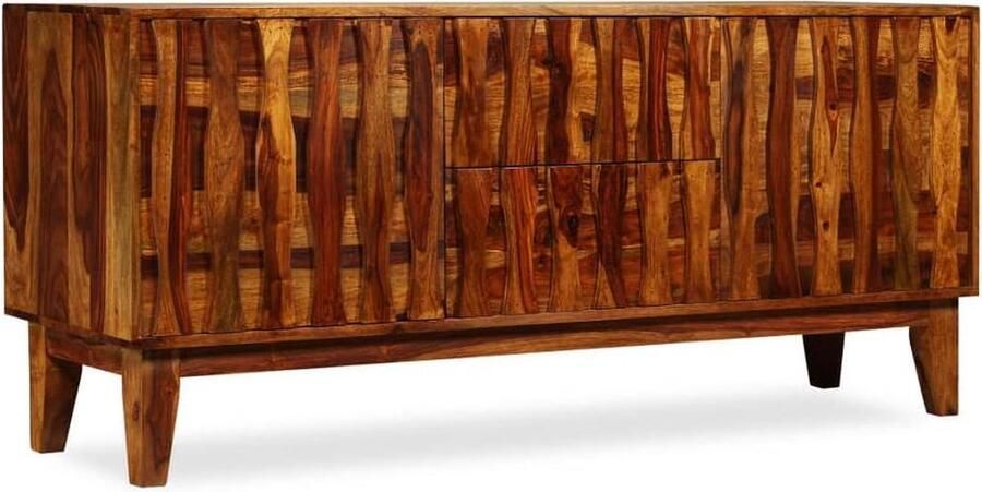 VidaXL Dressoir 160x45x70 cm Massief Sheeshamhout Dressoir Sheeshamhouten Dressoir Vintage Dressoir Salontafel Tv Tafel - Foto 2