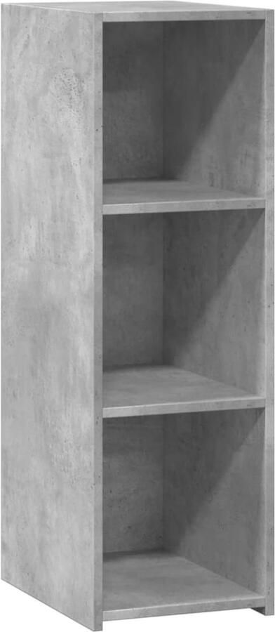 VidaXL Dressoir 30x41x93 cm bewerkt hout betongrijs