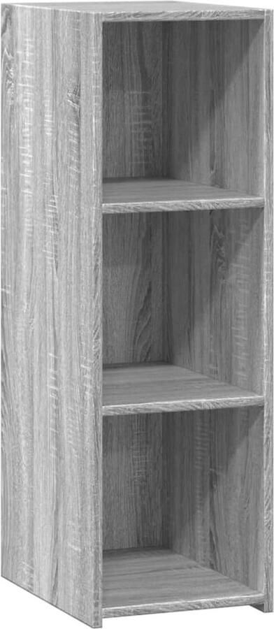 VidaXL Dressoir 30x41x93 cm bewerkt hout grijs sonoma eikenkleurig