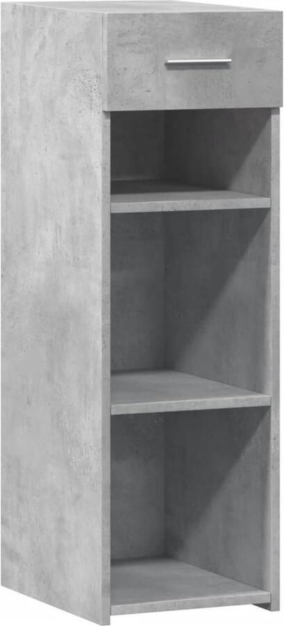 VidaXL Dressoir 30x42 5x93 cm bewerkt hout betongrijs