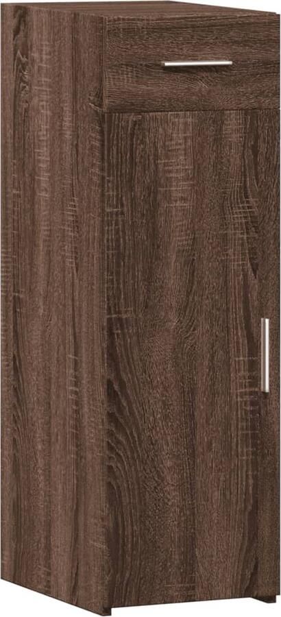 VidaXL Dressoir 30x42 5x93 cm bewerkt hout bruin eikenkleur