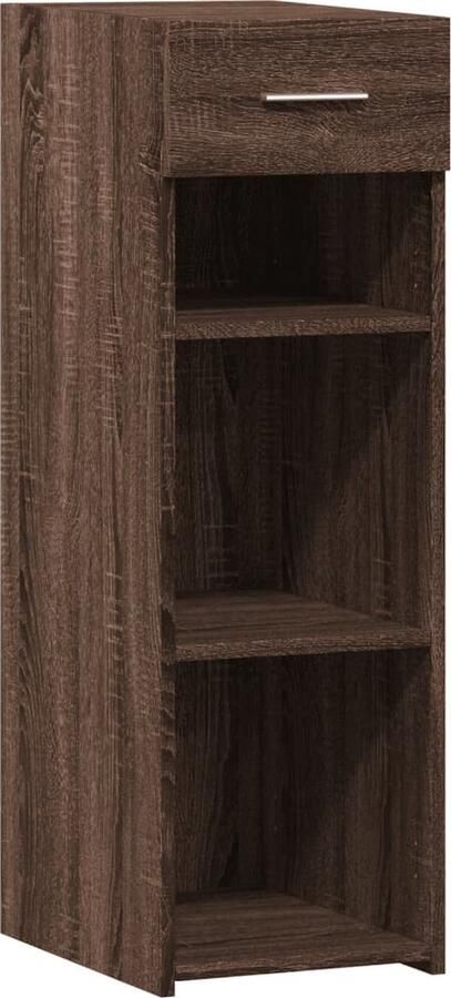 VidaXL Dressoir 30x42 5x93 cm bewerkt hout bruin eikenkleur