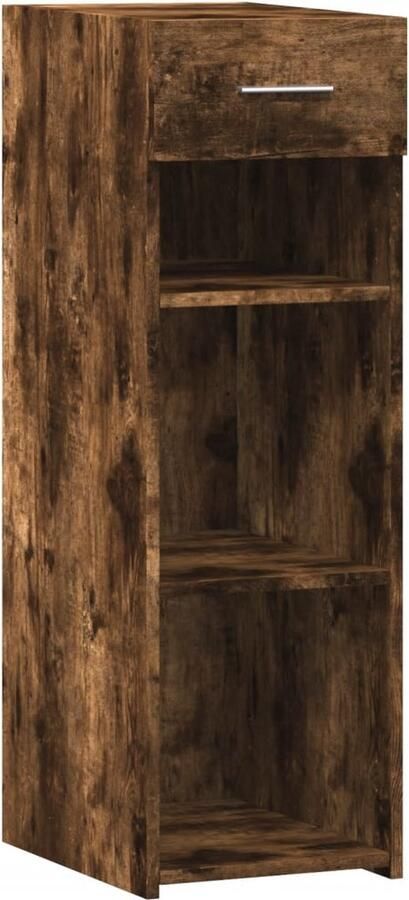 VidaXL Dressoir 30x42 5x93 cm bewerkt hout gerookt eikenkleurig