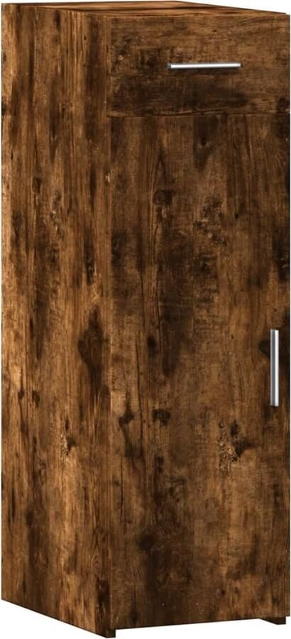 VidaXL Dressoir 30x42 5x93 cm bewerkt hout gerookt eikenkleurig