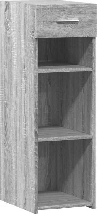 VidaXL Dressoir 30x42 5x93 cm Grijs Sonoma Eiken Dressoir Scandinavisch Design Houten Dressoir Grijze Dressoir Opbergkast - Foto 3