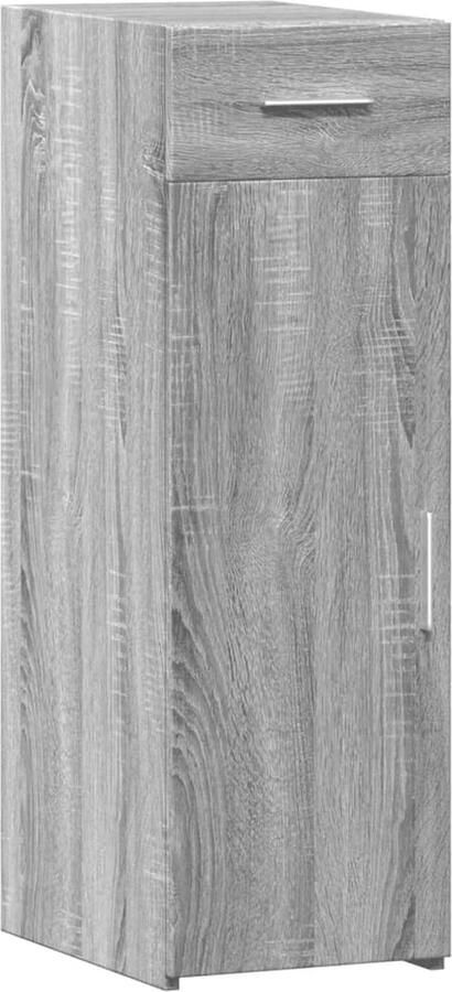 VidaXL Dressoir 30x42 5x93 cm bewerkt hout grijs sonoma eikenkleurig