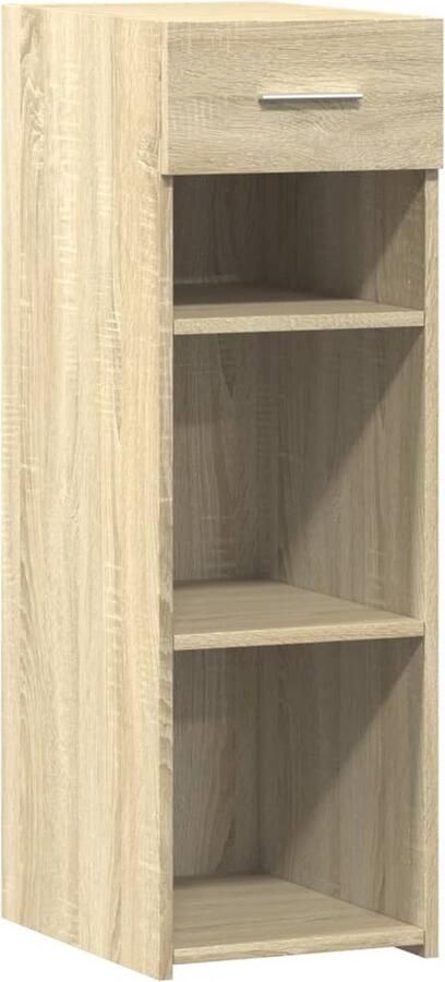 VidaXL Dressoir 30x42 5x93 cm bewerkt hout sonoma eikenkleurig