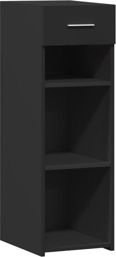 VidaXL Dressoir 30x42 5x93 cm bewerkt hout zwart