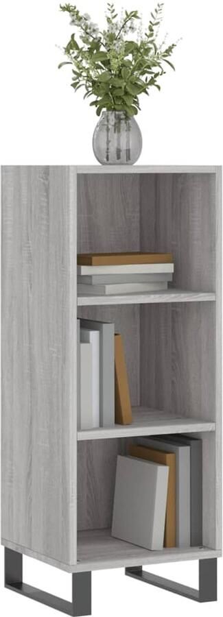 VidaXL Dressoir Grijs Sonoma Eiken 34 5x32 5x90 cm Dressoir Grijze Dressoirs Houten Dressoir Salontafel Tv Tafel