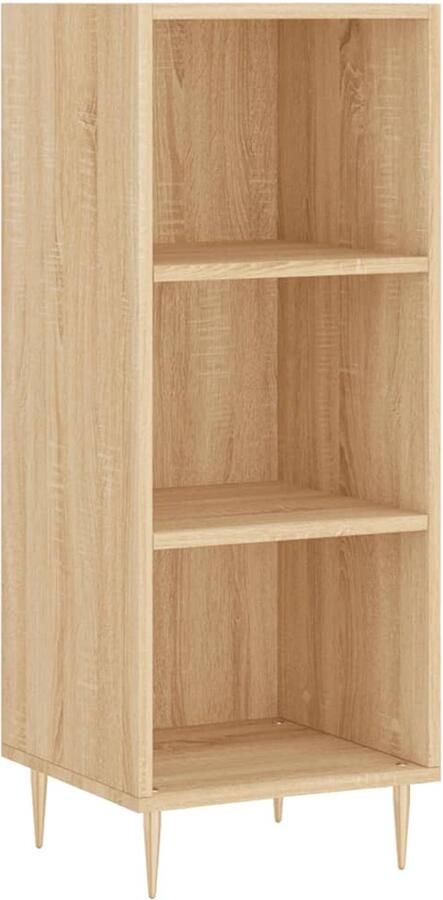 VidaXL Dressoir Sonoma eiken 34 5x32 5x90 cm Dressoir Salontafel Houten Dressoir Vintage Dressoir Landelijk Dressoir